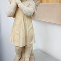 Angelo in pietra leccese alt. 55cm