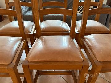 Set 6 sedie legno nuove