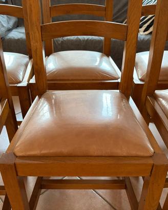 Set 6 sedie legno nuove