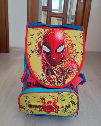 Zaino scuola spiderman vongole carrello