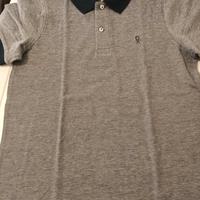 Polo ragazzio grigia e blu