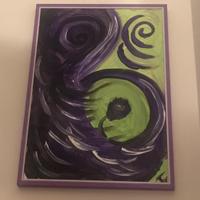 Quadro astratto con cornice 50x 70