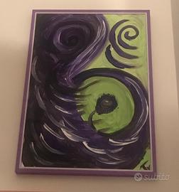 Quadro astratto con cornice 50x 70