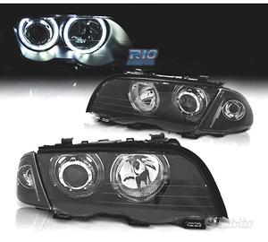 FARI BMW E46 4 PORTE 98-01 ANGEL EYES CCFL FONDO N