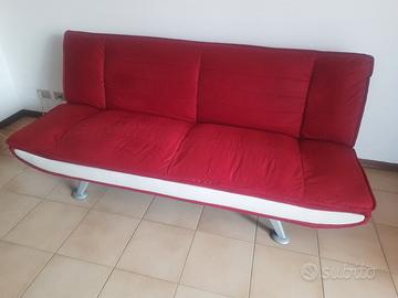 Divano letto in tessuto