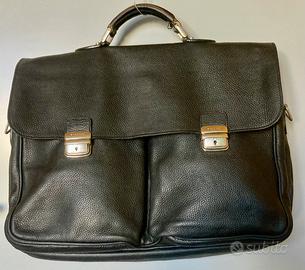 Borsa 24h in vitello nero Pollini – elegante