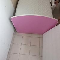 LETTINO BIMBA ROSA COMPLETO DI MATERASSO E RETE