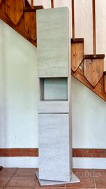 Colonna bagno girevole con specchio - armadio