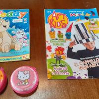 Lotto riviste bambini portafogli hello kitty nuovi