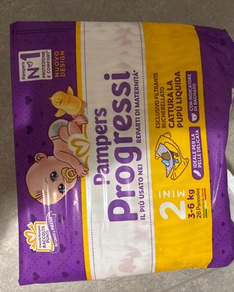 Pampers progressi taglia 2 3-5 kg