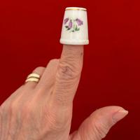 Ditale ceramica con fiori