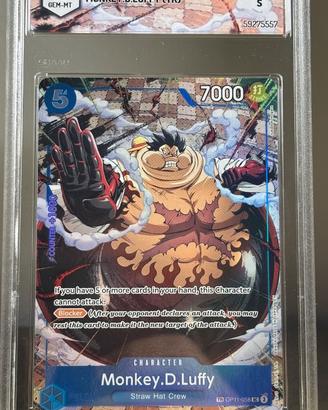 Luffy op11058 treasure rare graad10