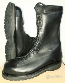 Stivaletti anfibi ex CC originali in vera pelle ne