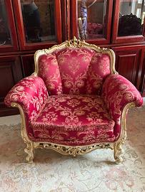 Divano e poltrone (salottino) barocco veneziano
