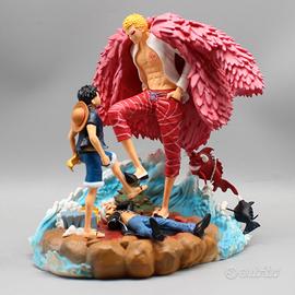 action figure Luffy Vs Doflamingo e Law 26cm circa