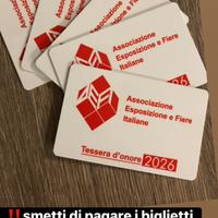 Tessere fiere Italia
