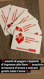 Tessere fiere Italia