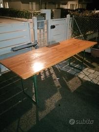 Tavolo da sagra + coppia panche abbinate