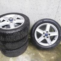 4 cerchi originali Ford 16" con gomme invernali 