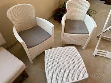 Set giardino/terrazza poltrone + tavolo