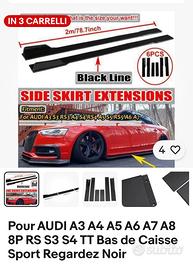 Minigonna Audi nero lucido