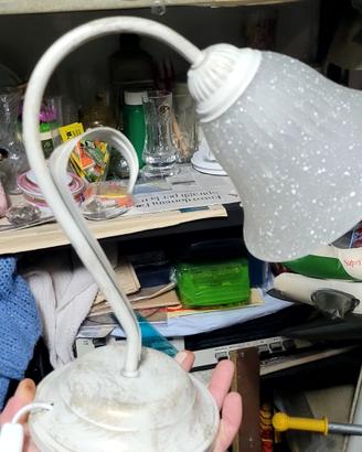 coppia lampade abajour vintage 