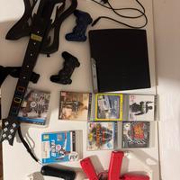 Playstation 3 slim + guitar hero +playstation move
