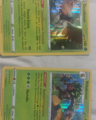 carte pokemon n 8 e 13 serie 72