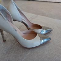 Décolleté Kate color grano con punta a specchio pl