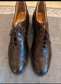 Scarpe stringate donna marroni