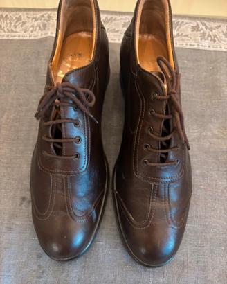 Scarpe stringate donna marroni