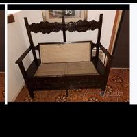 cassapanca in legno del XIX sec