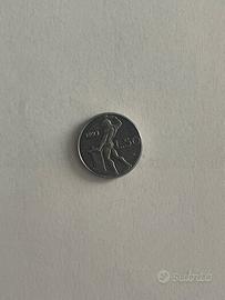 Míni moneta 50 lire italiane 1993