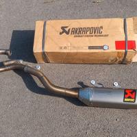Impianto di scarico completo akrapovic racing line