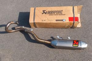 Impianto di scarico completo akrapovic racing line