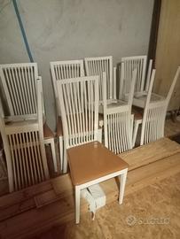 tavolo e sedie in legno Calligaris 