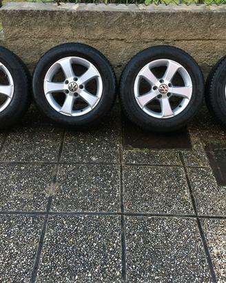 4 CERCHI GOLF 6 VI ORIGINALI VOLKSWAGEN 15 POLLICI