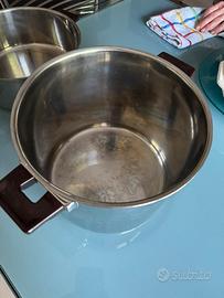 2 pentole in acciaio inox