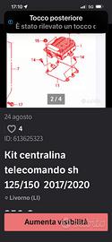 kit centralina chiavi keyless sh 125 150 >2017