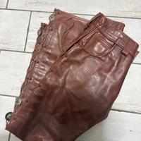 Pantalone in pelle vintage