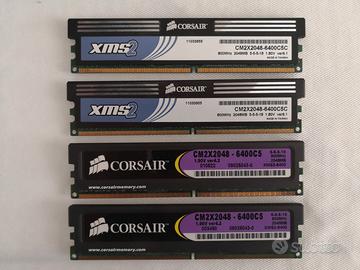 8GB ram corsair 800 mhz xms2 6400 in blocco