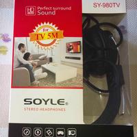Cuffie tv con cavo modello Soyle SY-980 nuove