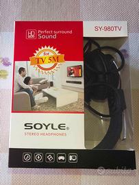 Cuffie tv con cavo modello Soyle SY-980 nuove