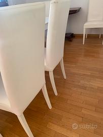 8 sedie ecopelle bianche Mondoconvenienza