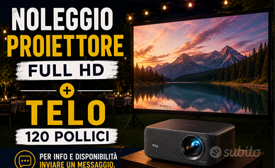 Videoproiettore Full HD + telo 120"