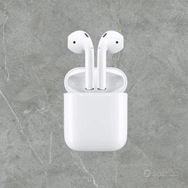 Apple AirPods con custodia di ricarica tramite cav