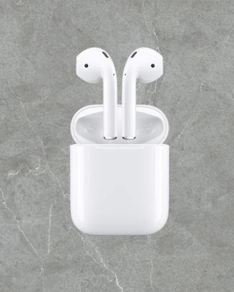 Apple AirPods con custodia di ricarica tramite cav