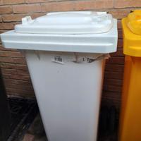 Bidone da esterno bianco 