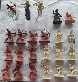 Soldatini Indiani e cowboy anni 70/80 Scala 1/32