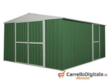 Box prefabbricato in acciaio 360x430cm verde